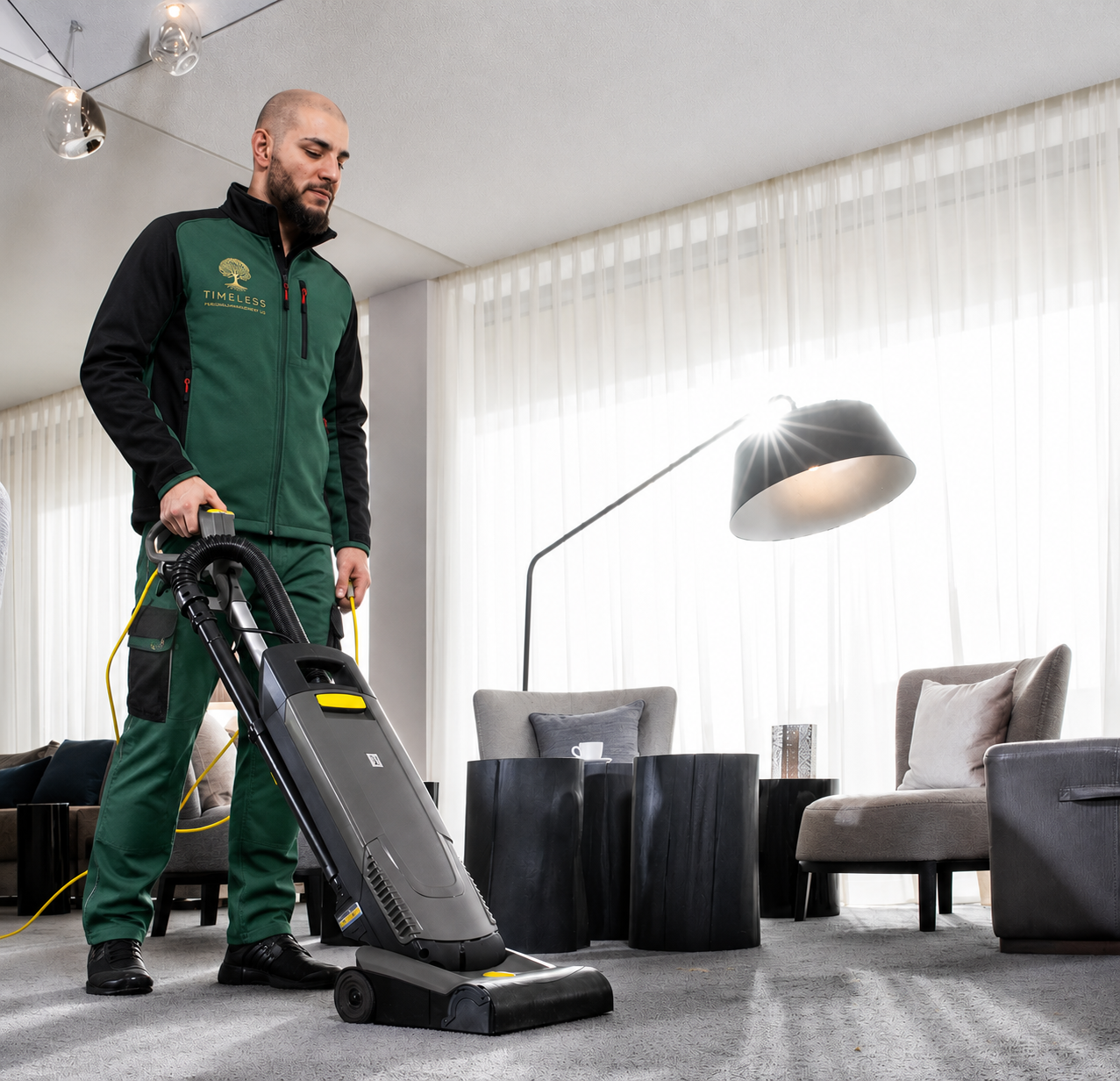 TIMELESS CLEAN Reinigungskraft bei der Büroreinigung